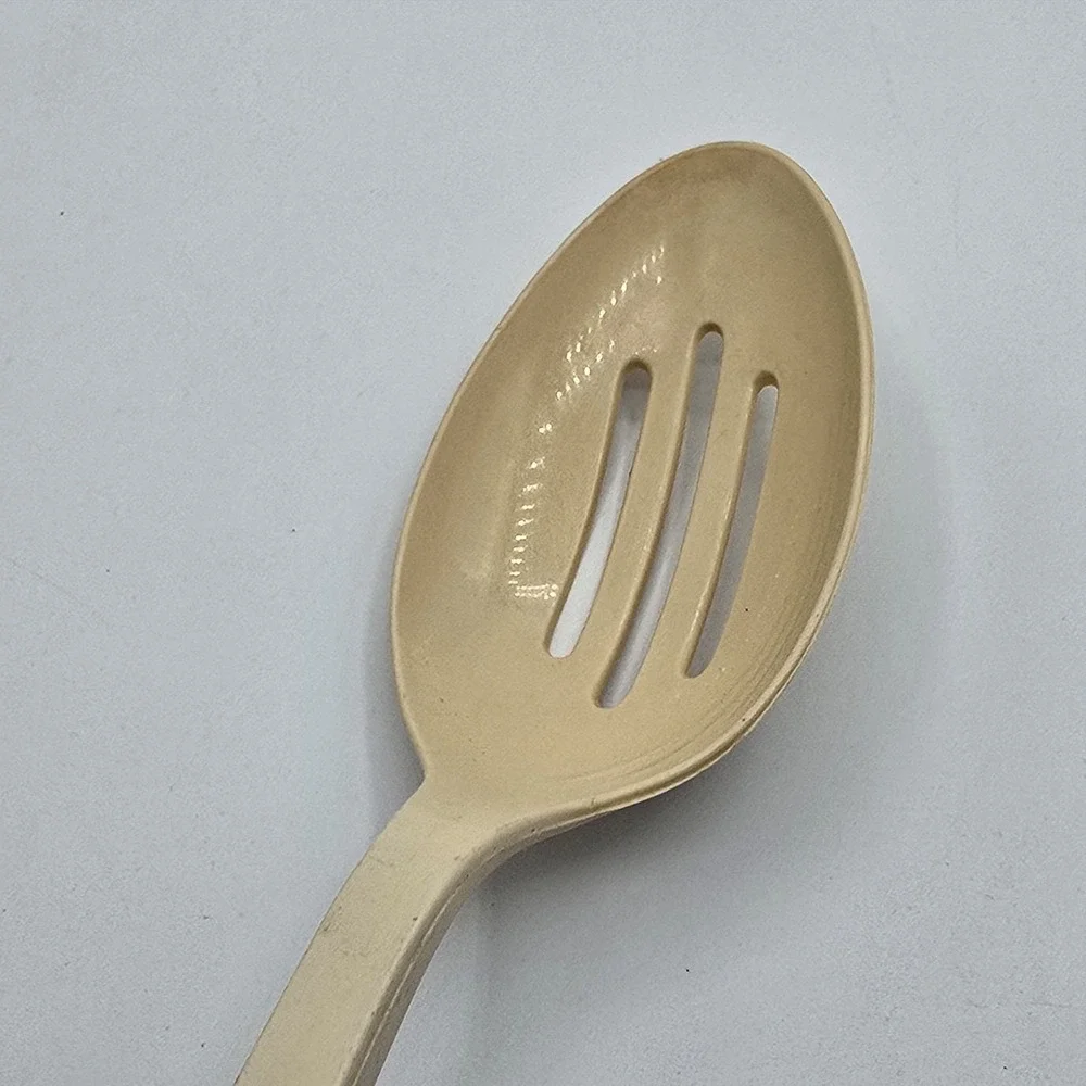 Vintage‎ ECKO Slotted Serving Spoon Beige Plastic Nylon Kitchen Utensil 11